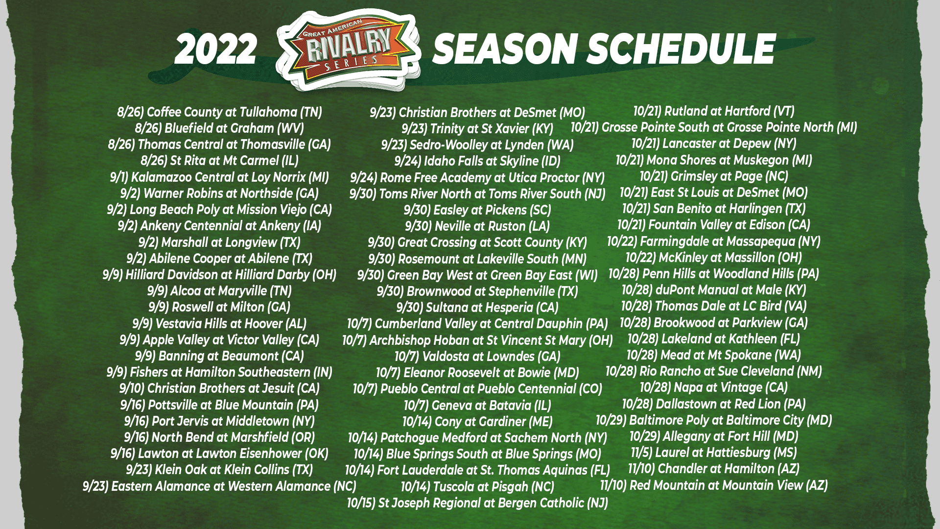 Great schedule wallpaper from