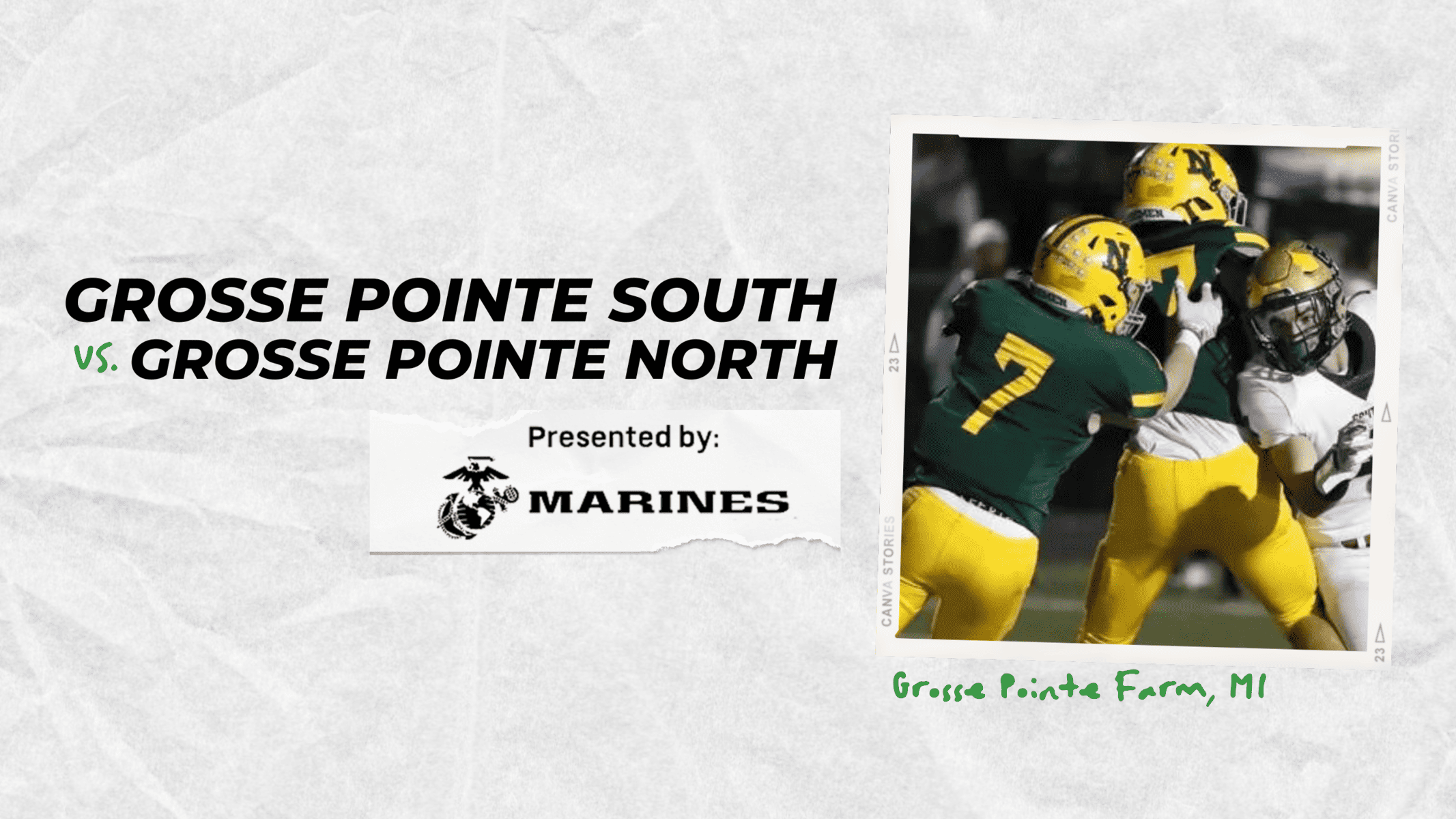 GROSSE POINTE SOUTH VS. GROSSE POINTE NORTH