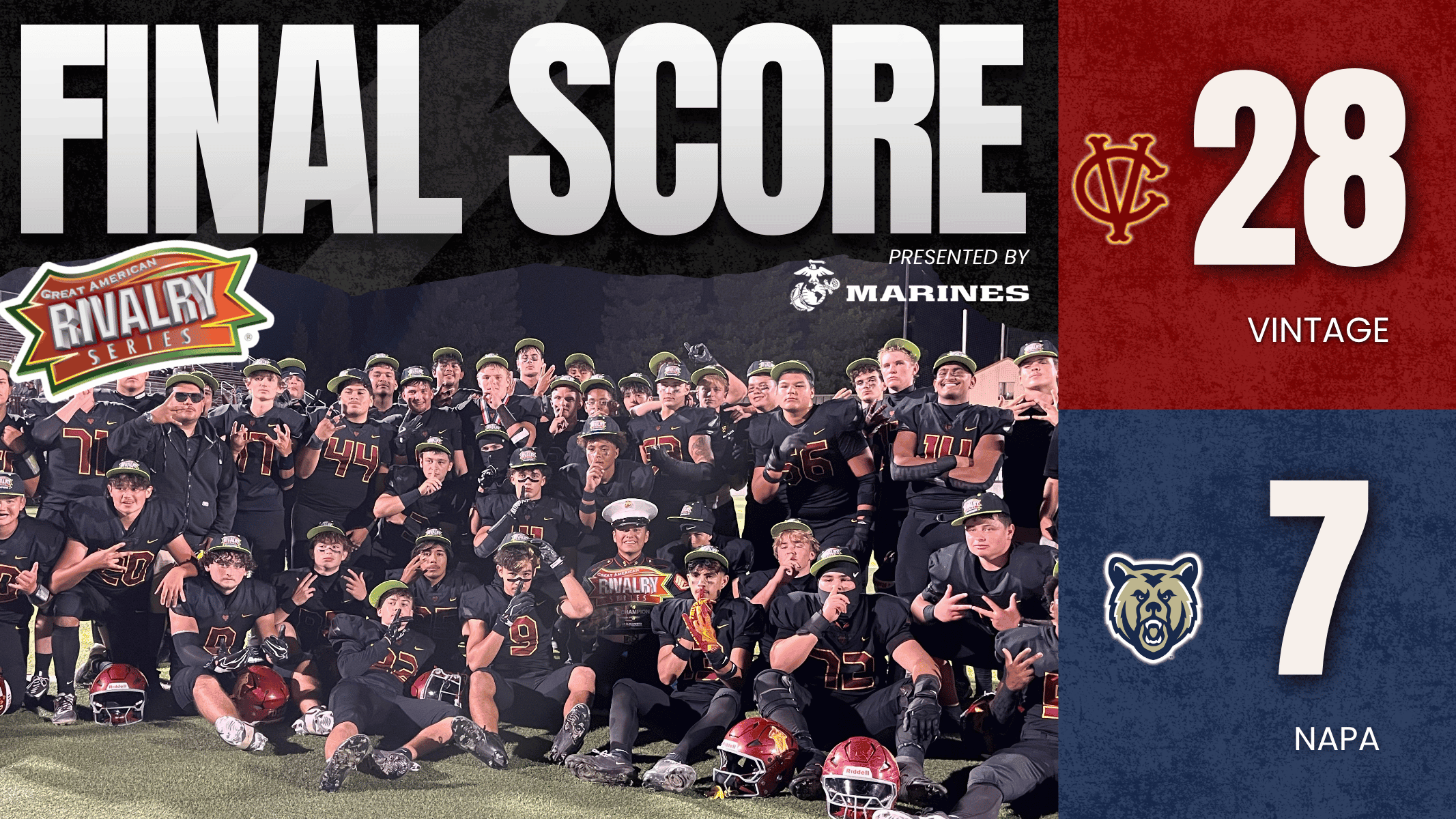 Week 6 – Vintage vs Napa FINAL SCORE WEB