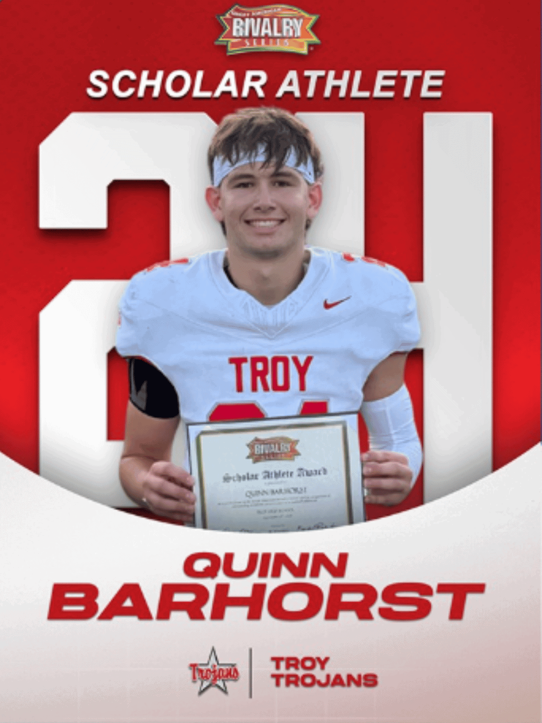 Aiden Bryant Scholar Athlete